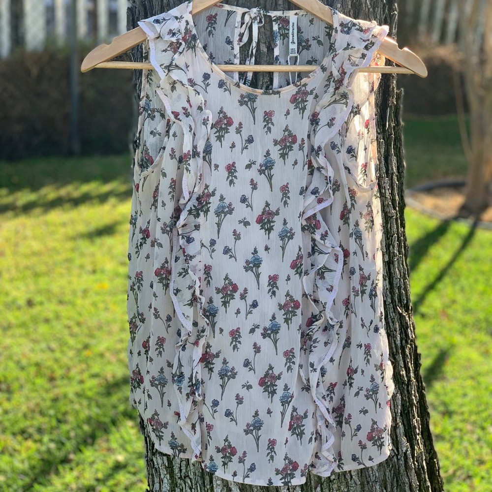 Stradivarius Floral Blouse